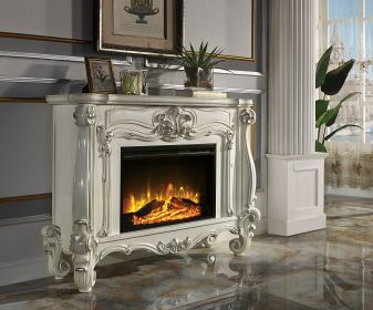 ACME Versailles FIREPLACE Bone White Finish AC01316