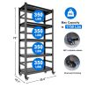 72"H Garage Shelving Bookshelf Kitchen Storage Rack with Wheels