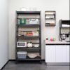 72"H Garage Shelving Bookshelf Kitchen Storage Rack with Wheels