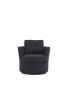 Swivel Barrel Chair, Comfy Round Accent Sofa Chair for Living Room, 360 Degree Swivel Barrel Club Chair, Leisure Arm Chair for Nursery, Hotel, Bedroom