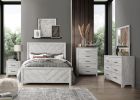 Denver Modern Style 5-Drawer Chest Made with Wood in Gray