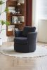 Swivel Barrel Chair, Comfy Round Accent Sofa Chair for Living Room, 360 Degree Swivel Barrel Club Chair, Leisure Arm Chair for Nursery, Hotel, Bedroom