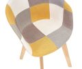 D&N Dining chair, Patchwork Seat , High living room Chair, Modern Lounge Chair, Restaurant, Coffee Room, Kitchen Chair, Set for 2, Warm Yellow