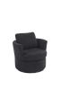 Swivel Barrel Chair, Comfy Round Accent Sofa Chair for Living Room, 360 Degree Swivel Barrel Club Chair, Leisure Arm Chair for Nursery, Hotel, Bedroom