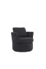 Swivel Barrel Chair, Comfy Round Accent Sofa Chair for Living Room, 360 Degree Swivel Barrel Club Chair, Leisure Arm Chair for Nursery, Hotel, Bedroom